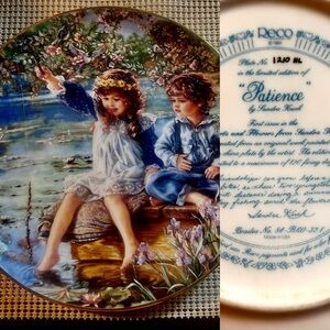 Collector Plate Artist Sandra Kuck          “Patience“ Plate # 1210 HL